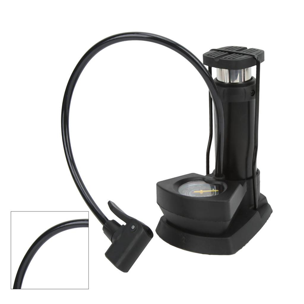 Foot Pump Aluminum Alloy High Pressure Portable Mini Pedal Pump for Bicycle Basketball Inflatable