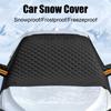 Car Winter Snow Cover Front Windshield Sunshade Antifreeze Cover Cover Waterproo Thickening Multi-layer Snow Half And Cotto U4F4