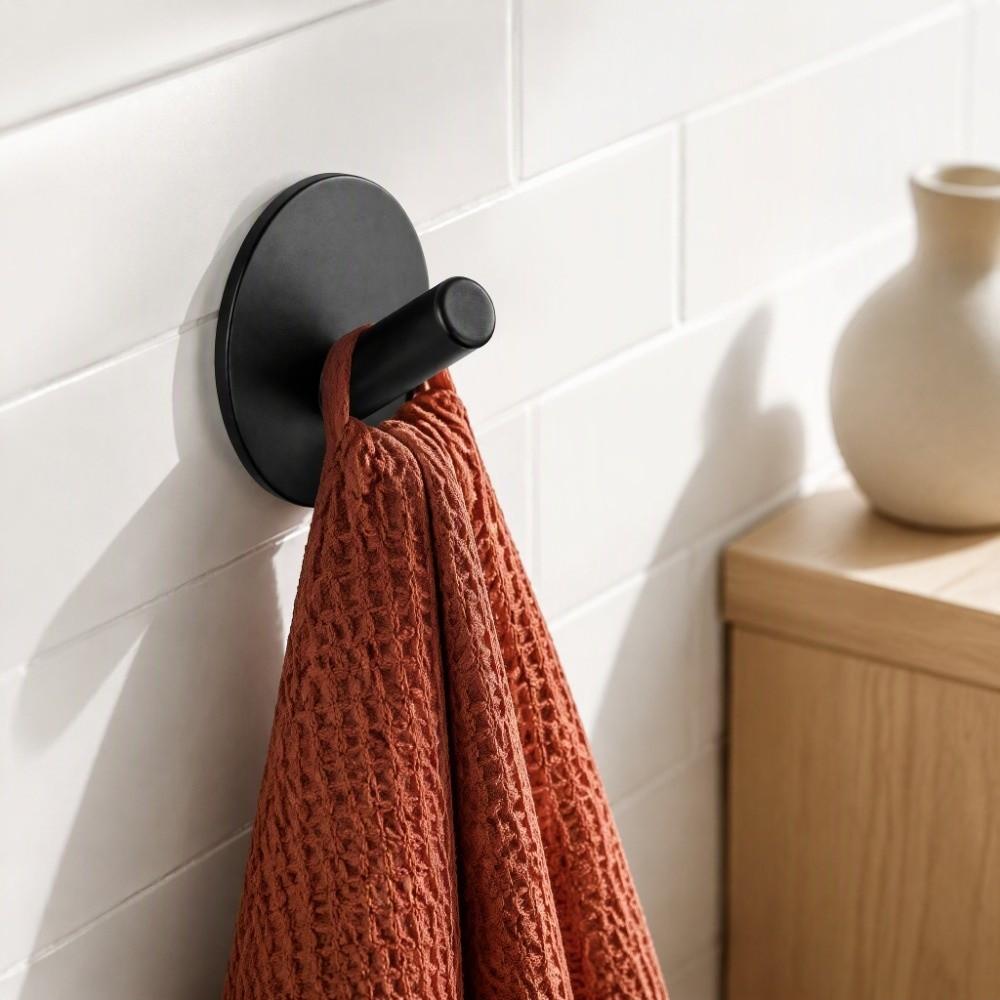 4 PCS Stainless Steel Adhesive Hook Sticky Backing Towel Hook Stainless Steel Hook Bathroom Kitchen