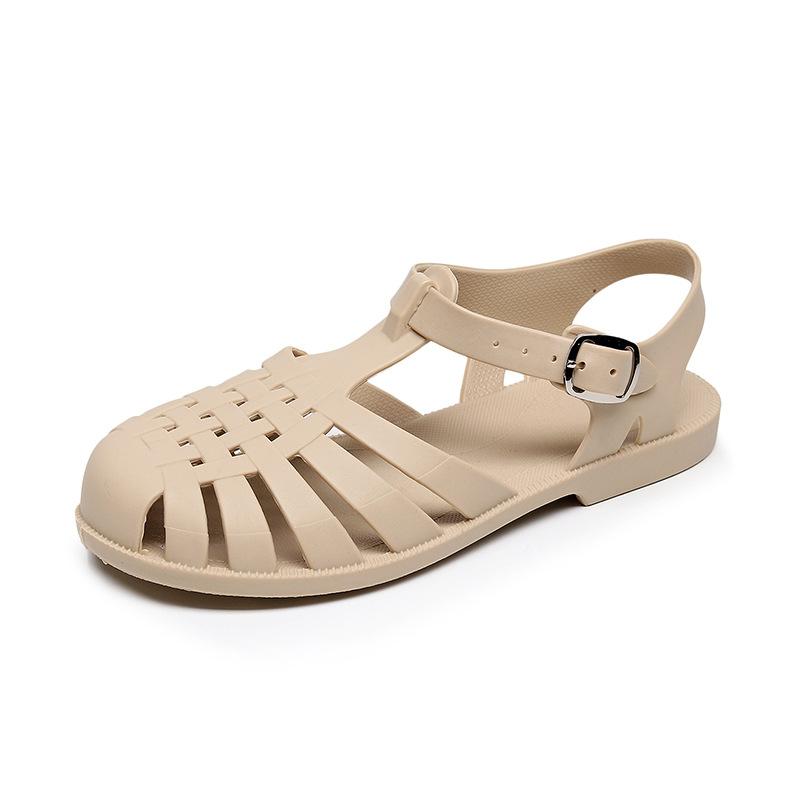 Flat-Bottomed Sandals Women Wear Versatile Summer Baotou Women'S Fashion Single Shoes Wholesale Stall Supply