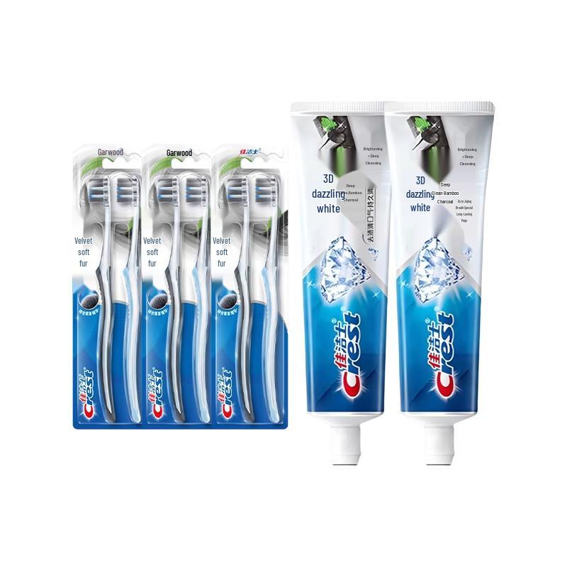 Crest Dental Care Value Pack: Velvet Toothbrush & 3D White Toothpaste