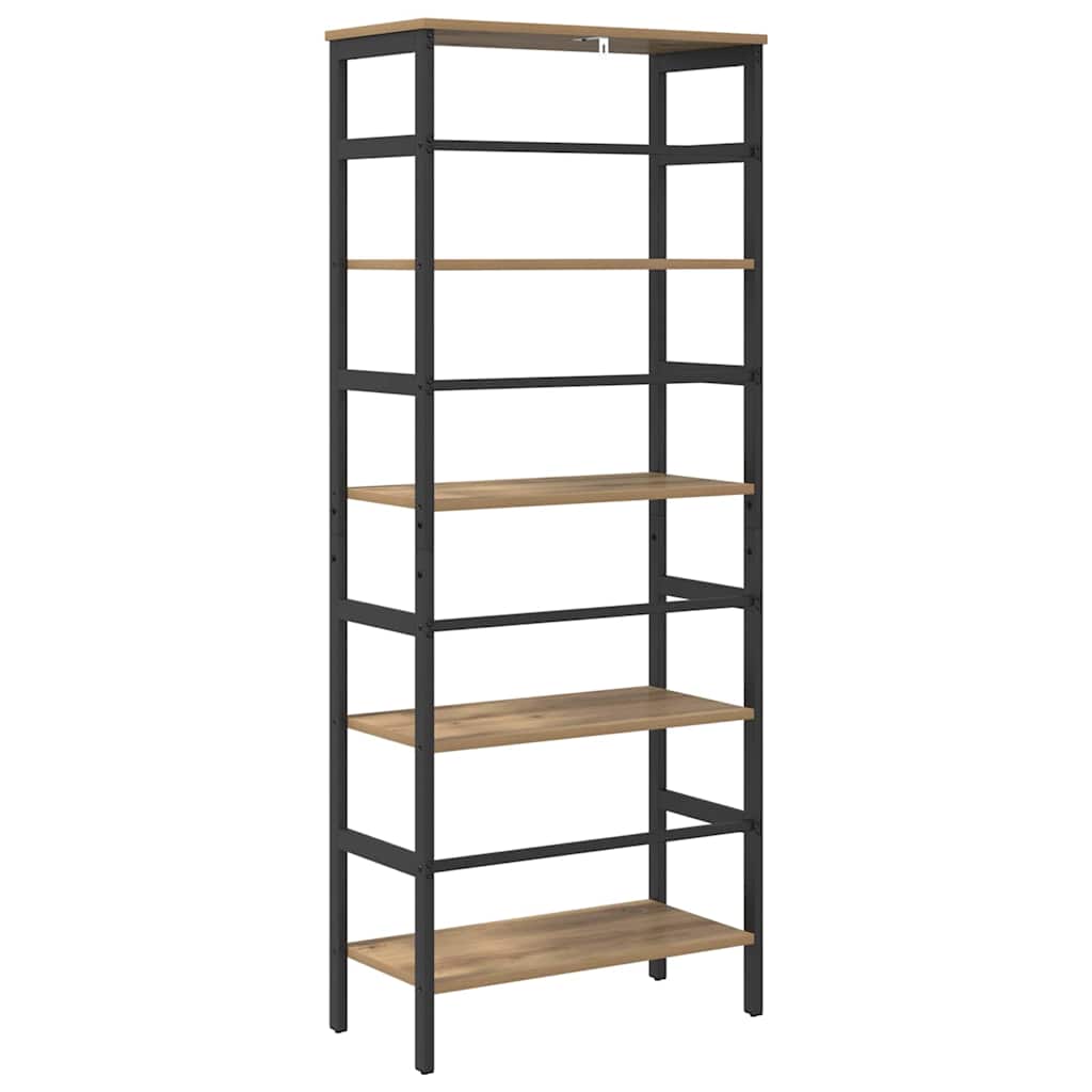 Bookshelf Artisan Oak 60 X 29.5 X 149 Cm Particleboard