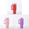 Taza de Acero Inoxidable para Coche de 40 oz con Asa y Aislamiento de Doble Pared para Viajes al Aire Libre
