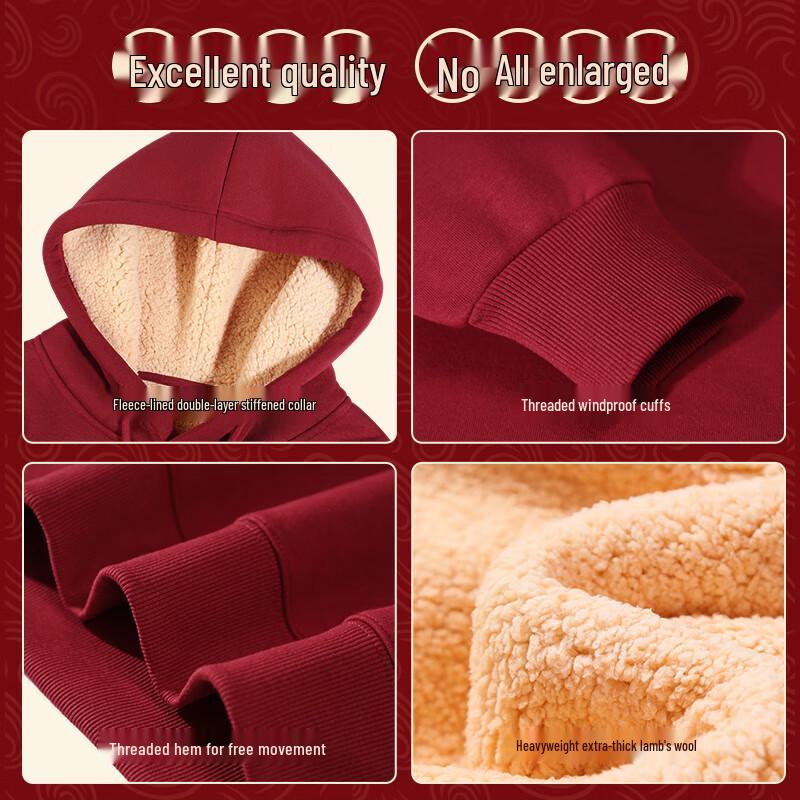 Jeanswest Unisex Sherpa Fleece-Lined Hoodie