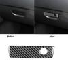 For Dodge Challenger 2008-2014 Carbon Fiber Glove Box Handle Panel Cover Trim