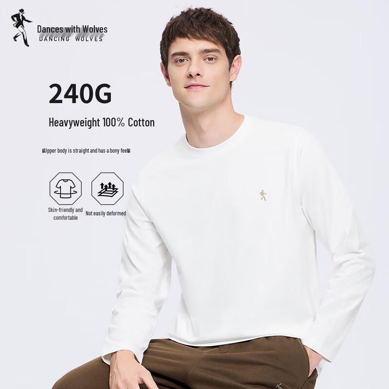 

Men s Heavy Cotton Long Sleeve Round Neck T-Shirt 52