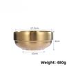 Stainless Steel Bowl Double Layer Thickened Large Capacity Noodle Bowl for Cold Noodles Ramen Mixing Rice Soup Bowl