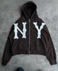 2024 Embroidered Hooded Cardigan: Unisex Loose-Fit Trendy Spring/Summer Jacket