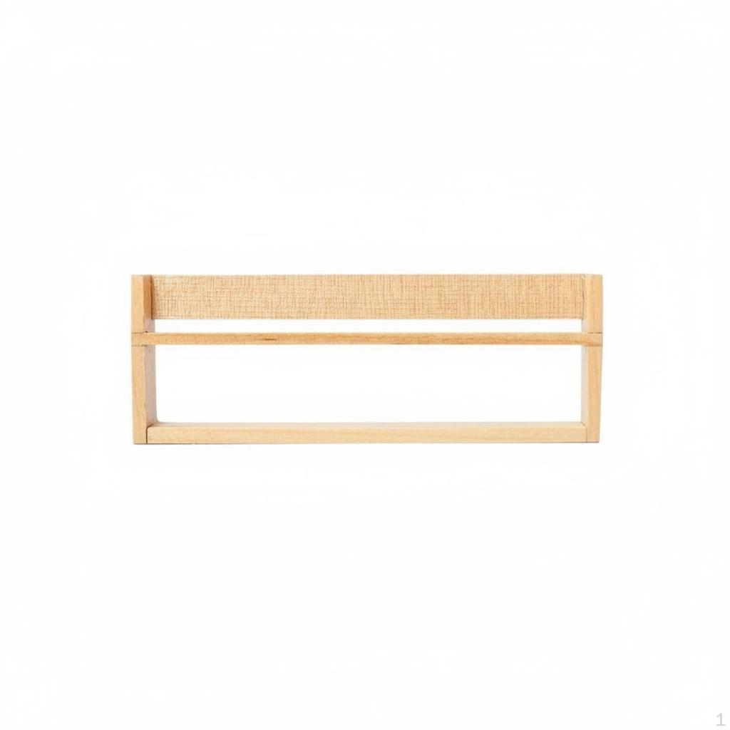 Miniature Wooden Bookshelf Photo Prop 1/6 Scale Doll Shelf Realistic Detail Dollhouse for