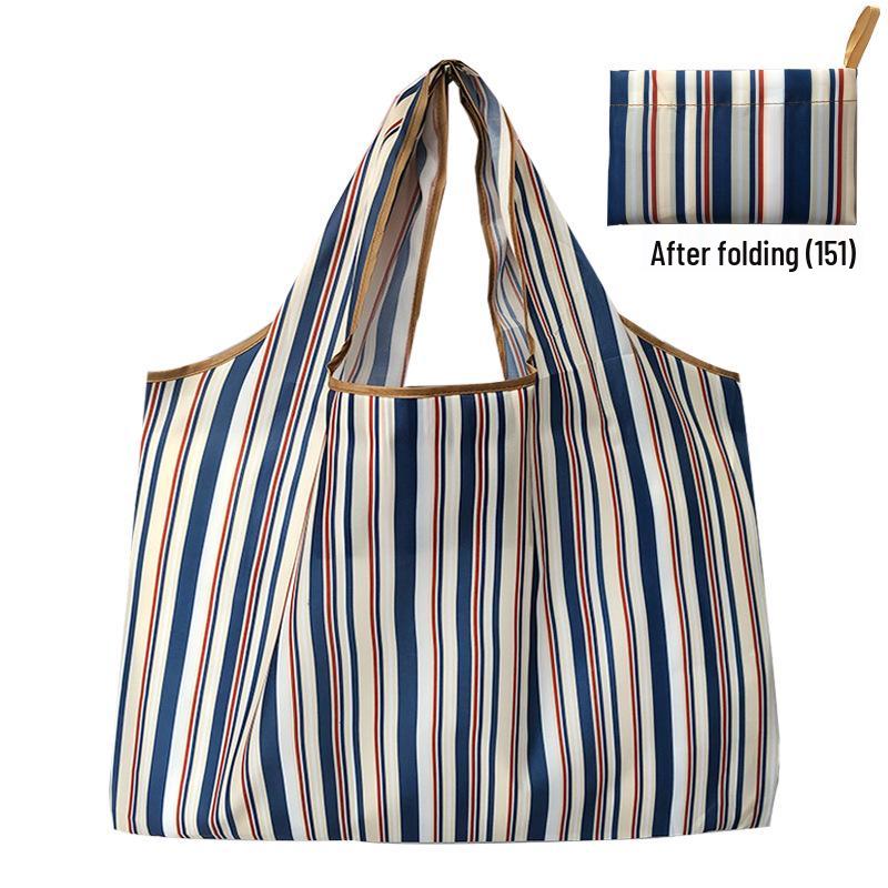 Foldable Tote Bag for Groceries - Large Capacity, Southeast Asian Print