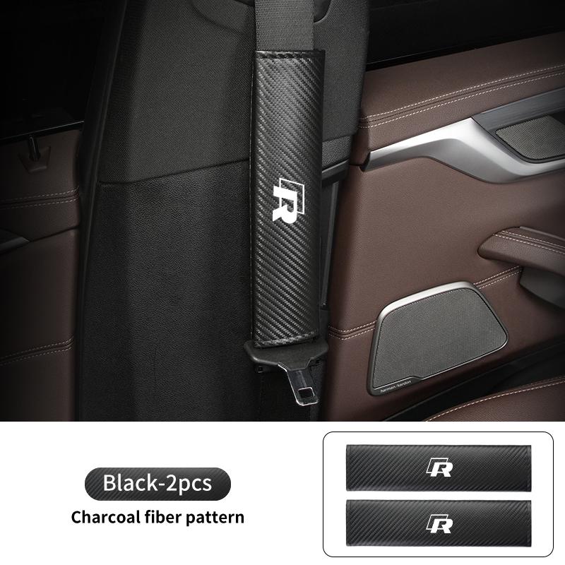 Car Seat Belt Shoulder Protector Auto Seatbelt Cover For VW R Scirocco Jetta Beetle Golf Passat Polo Tiguan Sharan Touran xs9