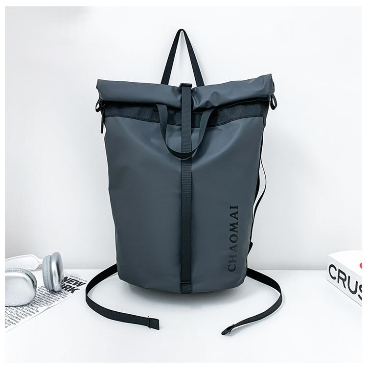 Schoolbag1011 New Trendy Cool College Student Schoolbag Female Korean Travel Niche Contrasting Color College Style Letter Backpack