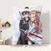 Sword Art Online Flannel Blanket Throw Blanket Soft Warm Sofa Bed Camping Car home Decor Unique Christmas Gift C930367
