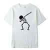 Funny Skull Design Print Unisexs Tshirt Loose Summer Casual ONeck Harajuku Graphic Tees Streetwear Heavyweight Male Tops Shirts
