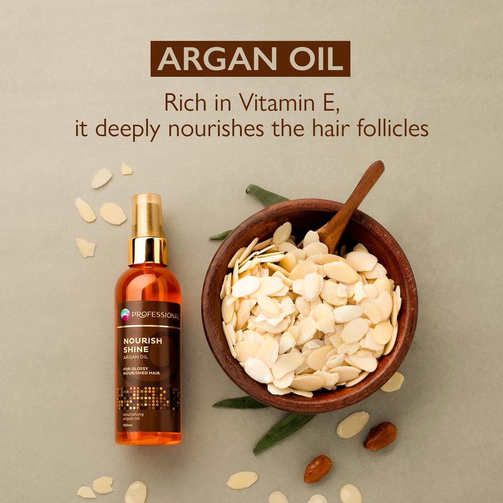 Godrej Professional Nourish Shine Argan Oil Hair Serum (120ml)