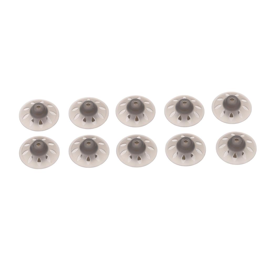 10pcs Hearing Device Domes Sound Amplifier Small Open Black Ear Tips Accessories for Phonak 6mm