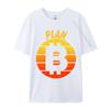 Plan Bitcoin Tshirt Pure Cotton Man Tops Shirts Camisa Normal TeeShirts 2024 Hot Sale Printed On Design