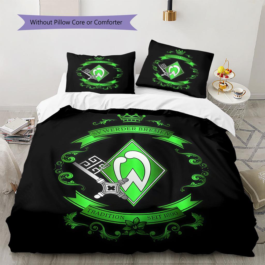 Werder Bremen poster Bedding Quilt Set Quilt Cover Pillowcase Home Decoration Birthday Gift (1 * duvet cover + 2 * pillowcase, without core)