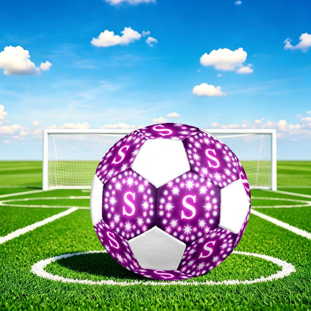 1pc Letter S Lightweight PVC Training Soccer Ball, Size 5, Suitable for Indoor and Outdoor TrainingGift Y60331