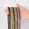3.5mm/5mm/7mm/9mm Thickness Stainless Steel Cuban Curb Link Chain Necklace for Men Boys Silver Gold Black Color 14 To 30 Inches