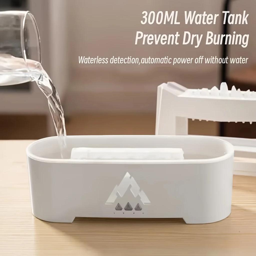 Raindrop Humidifier with Aromatherapy Essential Oil Diffuser  10.14oz Capacity  Atmosphere Light  Remote Control  Auto Shut-Off