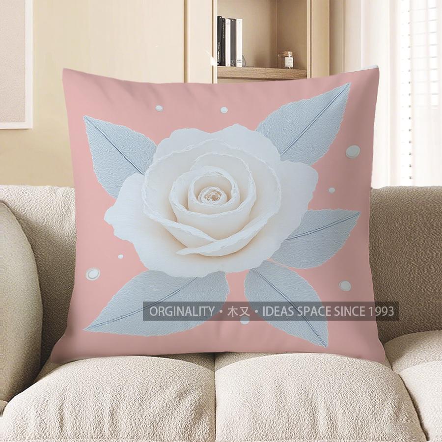 Decorazioni per la Casa Farfalla Rosa con Perle Copricuscino Decorativo Modello Copricuscino Adatto per Divano Camera da Letto Auto