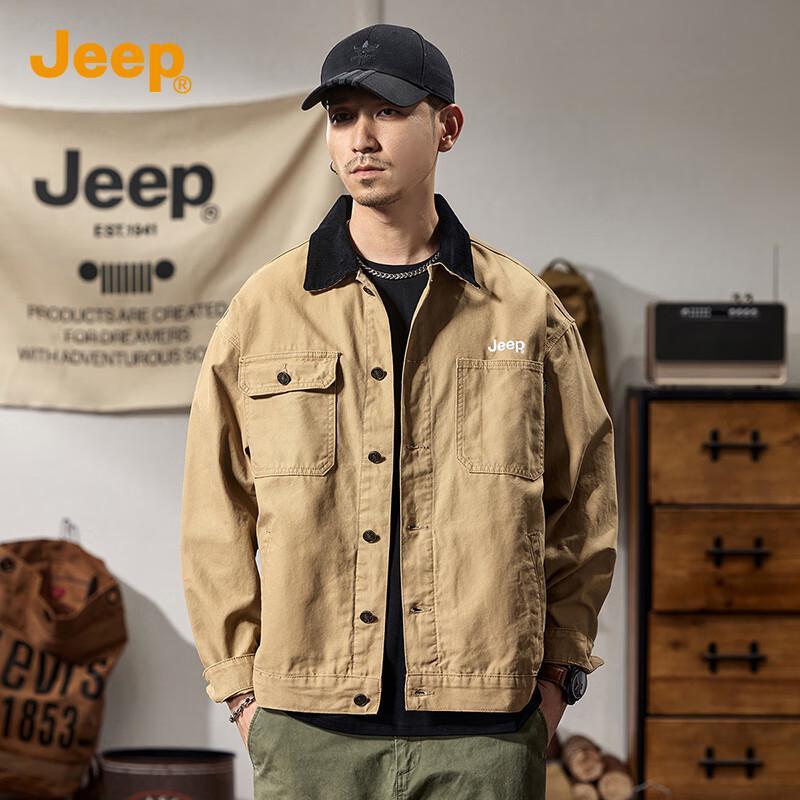 Jeep Men's Retro Cotton Workwear Jacket