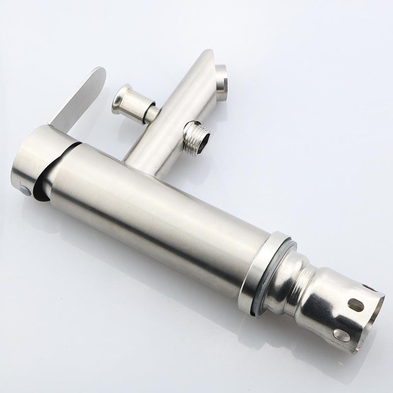 304 Stainless Steel Pull-up Dual-purpose Washbasin Hot and Cold Faucet Bathroom Cabinet Basin Multifunctional Faucet for Household Use