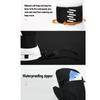 Ski Mittens with Wrist Guards Waterproofing Pocket Secure Fit Inner 5 Finger Snowboarding Mittens for Cycling Hiking Mountaineering XL