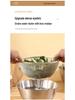 304 Stainless Steel Kitchen Basin - Multi-Purpose: Wash Vegetables, Rinse Rice, Drain, or Mix with Scale