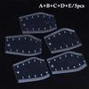5Pcs Transparent Eyebrow Mapping Ruler Flexible Rulers Instant Brow Shaper  Beginners