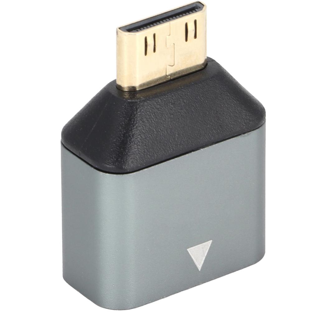 Mini HD Multimedia Interface Adapter Mini Male to Female Aluminum Alloy 4K HD Adapter