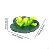 Floating Frog Figure with Water, Resin, Animal Statue Decoration for Patio Aquarium
