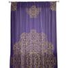 Arabische lila Islam Tüll Vorhänge für Wohnzimmer Druck Sheer Voile Vorhang Schlafzimmer Fenster Screening Vorhänge Jalousien Home Decor