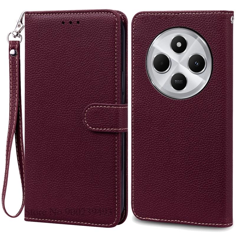 For Poco C75 Case Luxury Leather Flip Wallet Case For Poco C75 Case Xiaomi Poco C75 C 75 Case Silicone Book Cover Coque Fundas