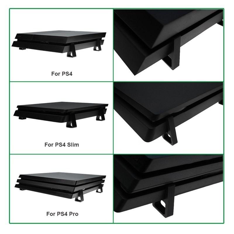 4PCS Cooling Horizontal Bracket For PS4 Heighten Stand Feet For PS4 Slim Pro Mounted Holder Stand Base For PS4 Accessories