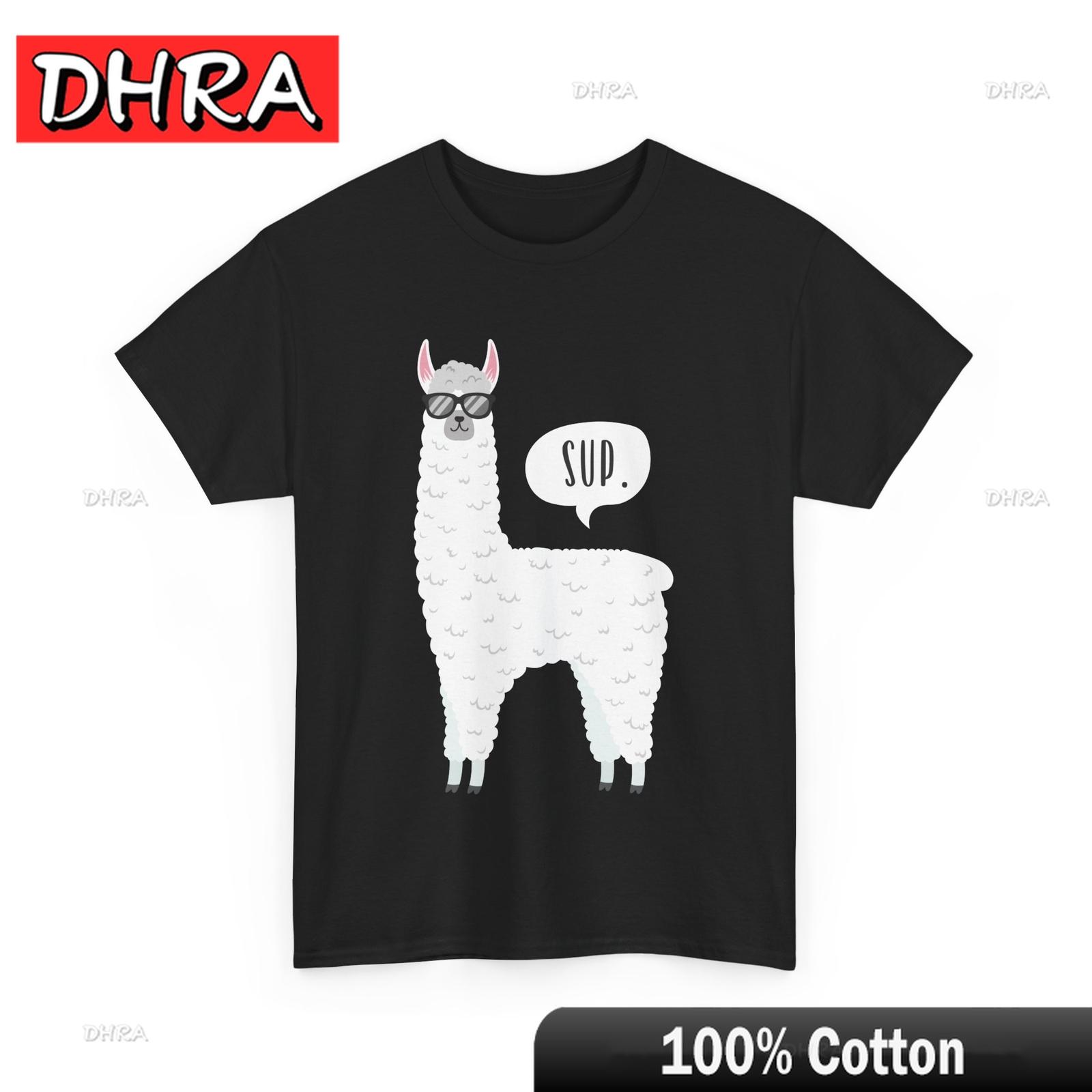 

Llama Sup T-Shirt Llama Sunglasses Animals Lovers Women Men T-Shirt Classic Tshirts Simple Trendy Edgy Tops Harajuku Casual Days 4XL