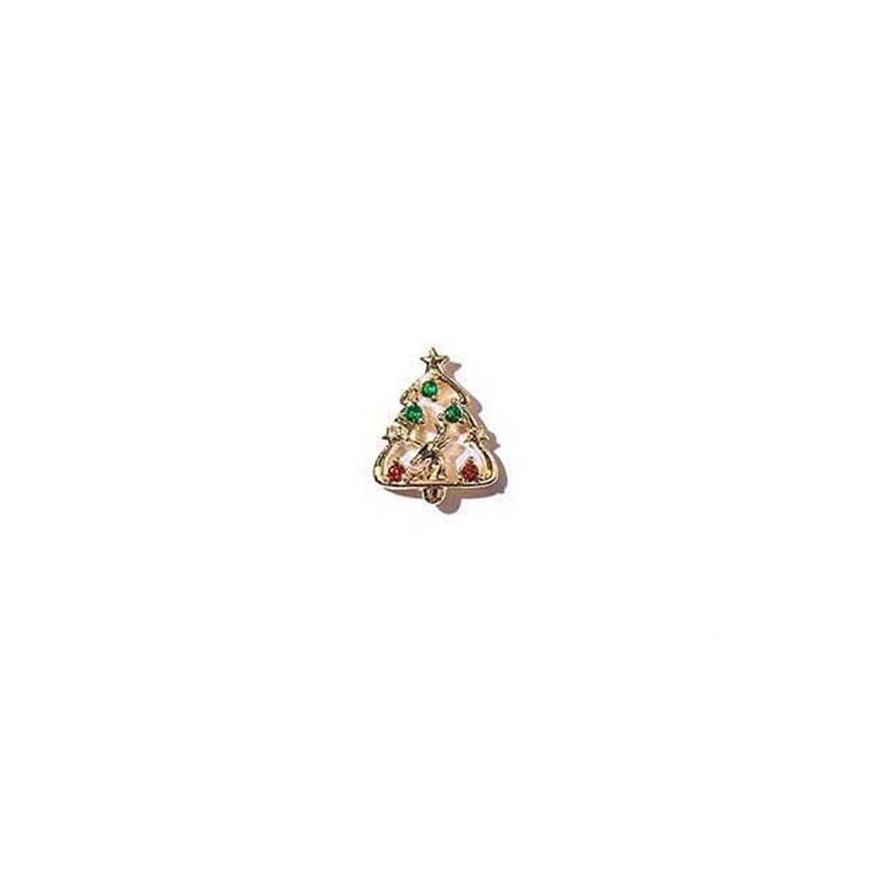 Tree 3D Nail Jewelry Snowflake Nail Rhinestones Christmas Nail Decorations Christmas Nail Drills
