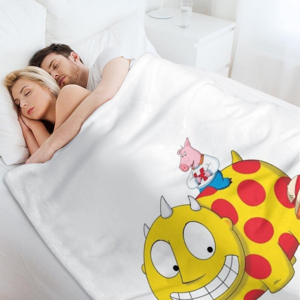 Maggie and the Ferocious Throw Blanket Wednesday Manga Soft Plaid Comforter Blankets