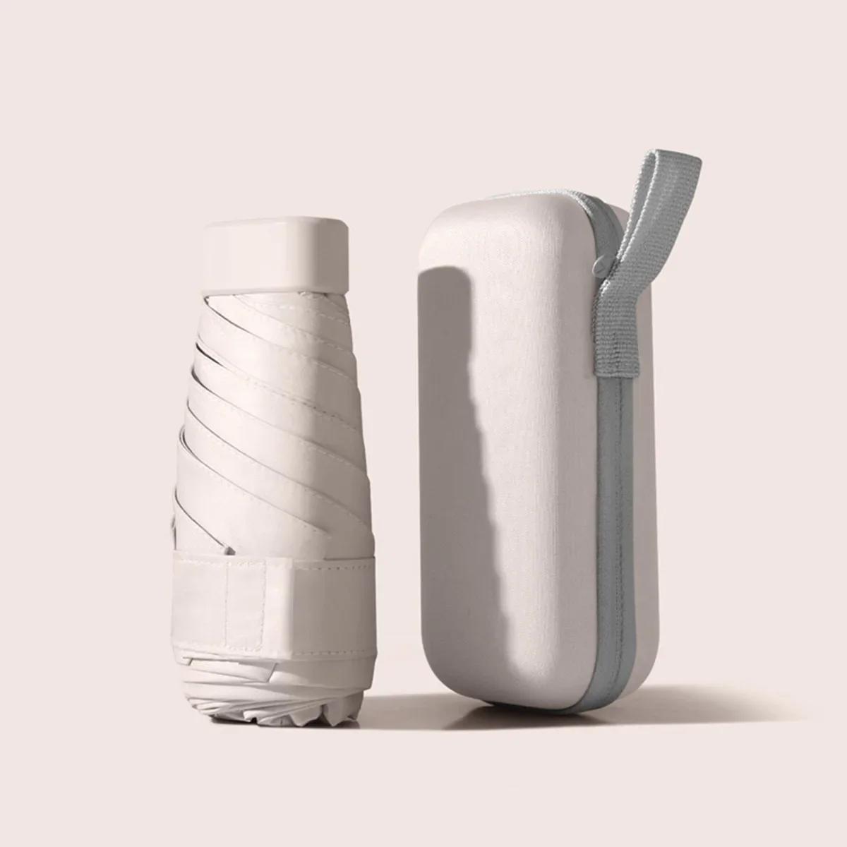 

Мини Карманный Зонт для Женщин Плоский 6 Складной УФ Солнцезащитный Водонепроницаемый Солнцезащитный Маленький Солнцезащитный Зонтик Зонт от Дождя и Солнца Guarda Chuva Iron&6K кожа буйвола