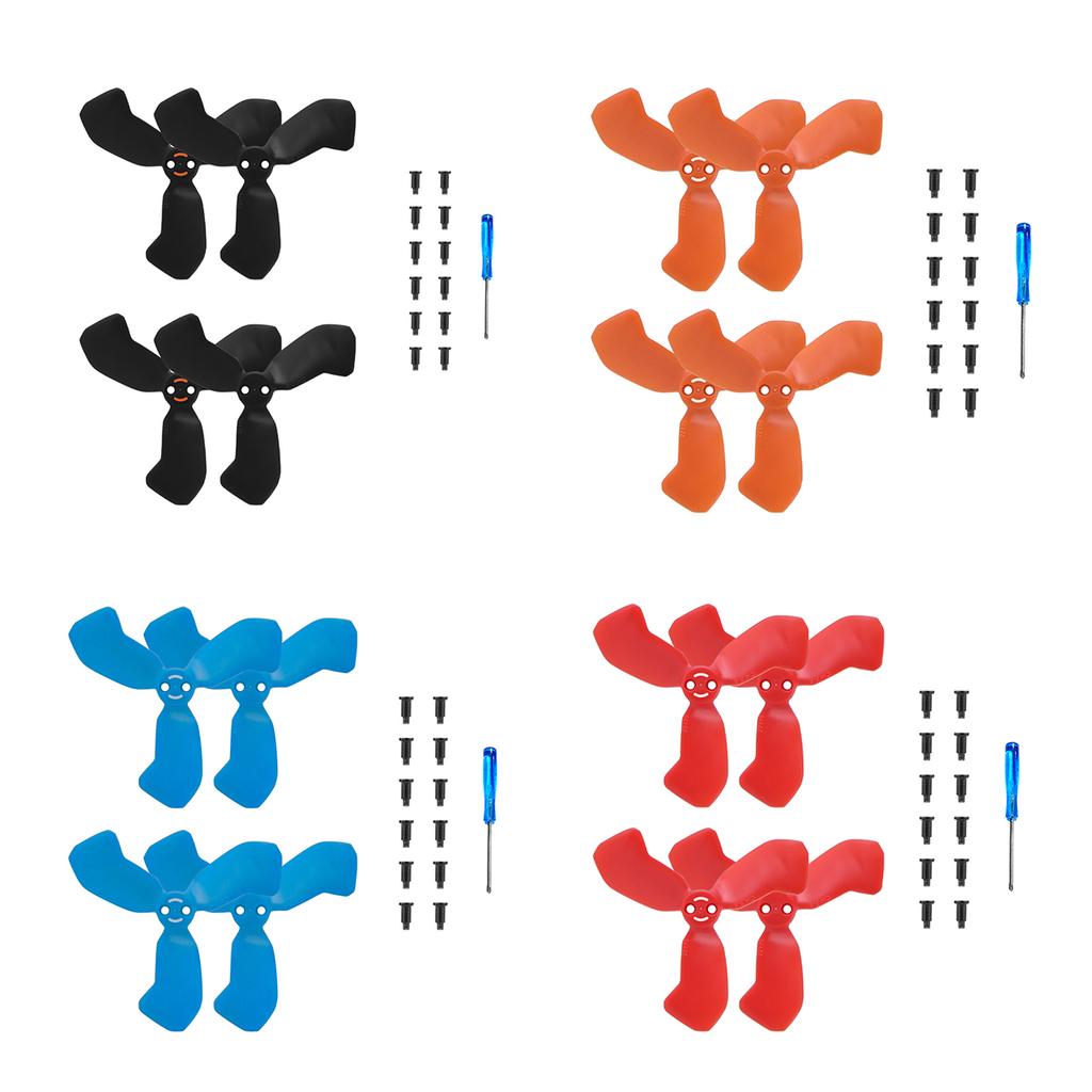 2 Pairs Plastic Replacement Propeller Blades Including Screws and Screwdriver Props Wings for DJI Neo 2 Drone Accessories