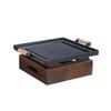Portable Alcohol Grill Tabletop BBQ Plate, Multifunction Heating Tray for Fish, Kebab, Meat, Restaurants
