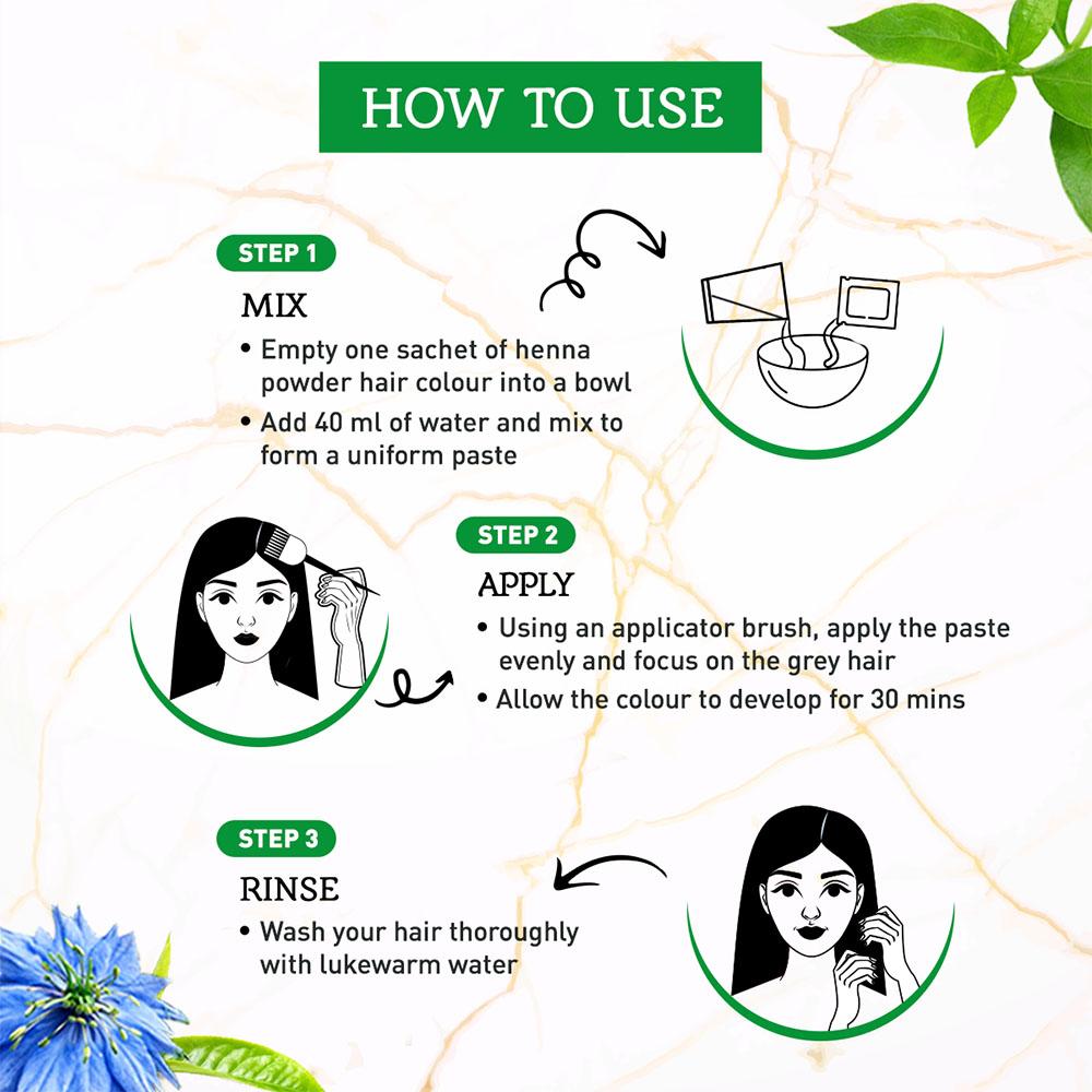 Henna Haarfarbe - Naturschwarz 2er-Pack - Vatika Naturals