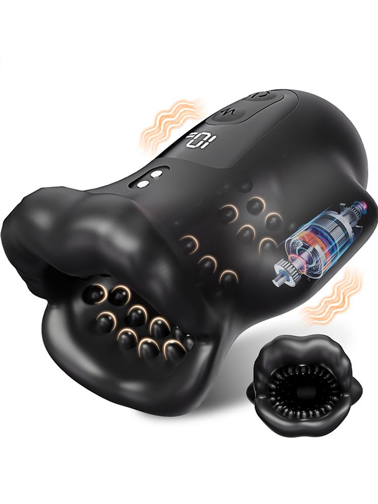 Penis Training Vibrator Tapping Stroker Stimulator Men's Masturbator Erotic Toys Glans Trainer Vibration Penis Extender Toys