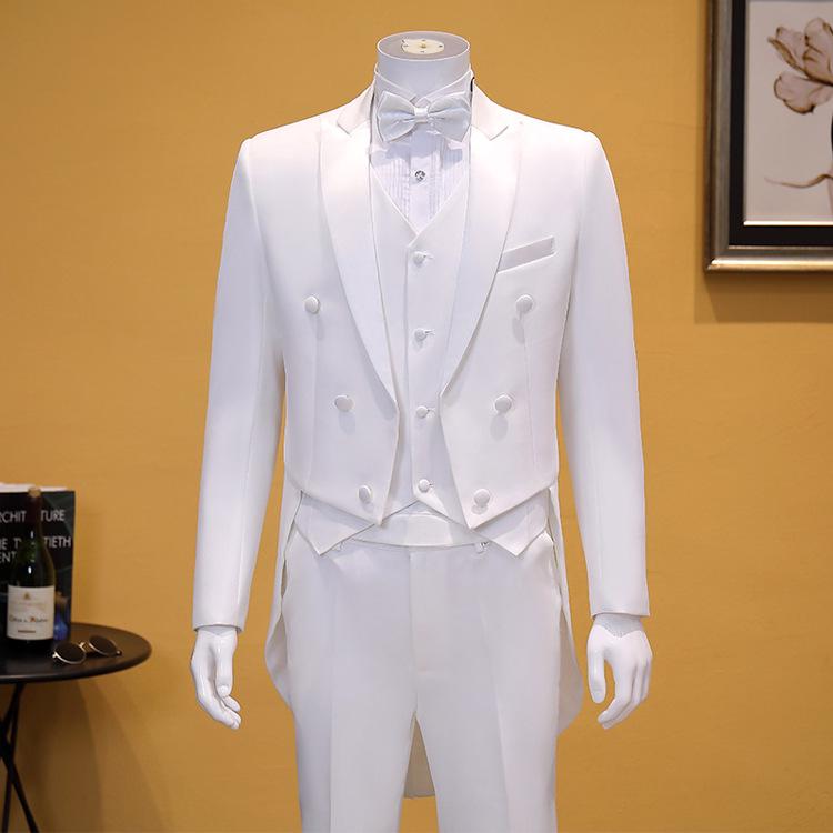 Men's Swallowtail Tuxedo for Formal Events, Stage Performances, and Choir Conductors