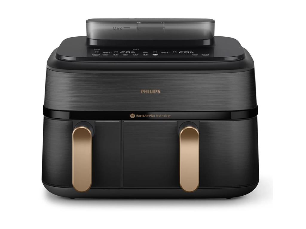 Friggitrice ad aria a doppio vapore Philips | Serie 5000 NA552/00 | Potenza 2750 W | Capacità 9 L | RapidAir Plus | Nero