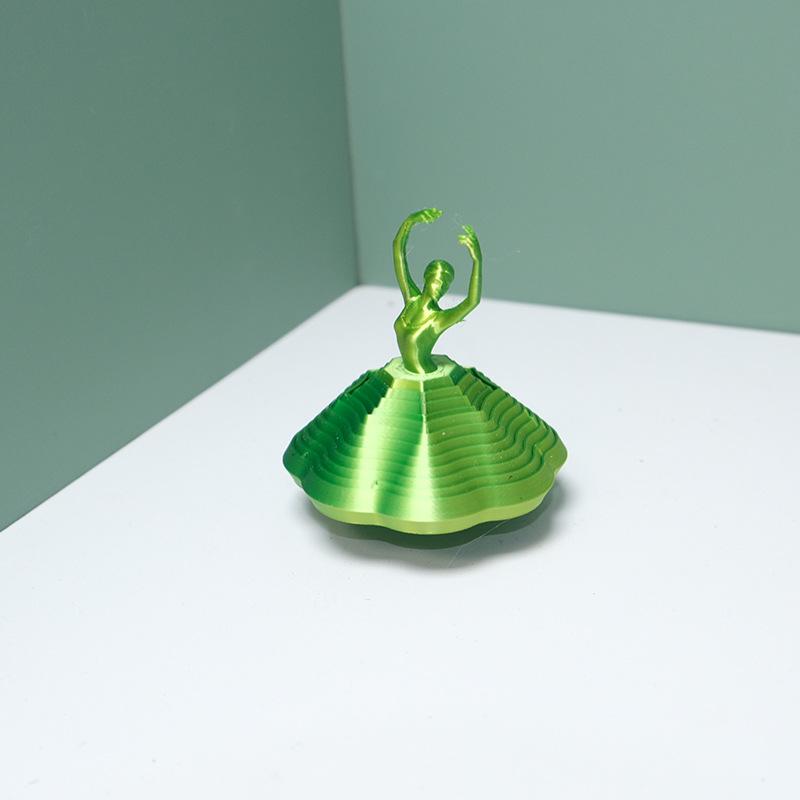 Enhance Focus with 3D Printed Rotating Ballerina Fidget Toy Perfect for Stress Relief