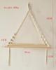 Nordic Triangle Floating Shelves Bohemian Woven Tapestry Storage Rack Ins Wall Hanging Living Room Bedroom Decor Storage Shelf