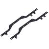 2Pcs RC Car Metal Chassis Beam Replacement Accessory for WPL C34 C34K C34KM 1Celsius16 Black
