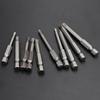1/4Inch Screwdriver Bits 6.35mm 6pcs Alloy Steel Grey